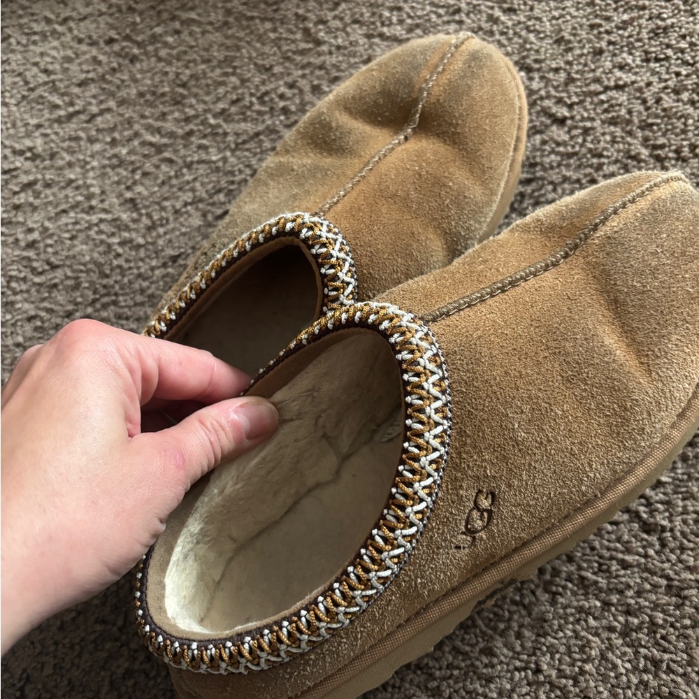 UGG Kids Tan Suede Slip-Ons